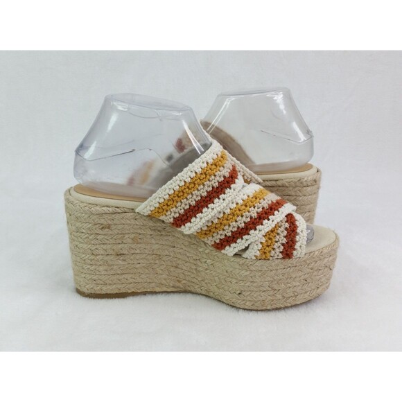 Castañer Elegant Cream Espadrille Wedge Sandals EU 39 US 7.5 Castaner - Picture 6 of 13